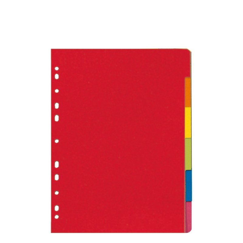 herlitz tabbladen gekleurd, 10-delig, 225×297 mm, manila-RC-karton