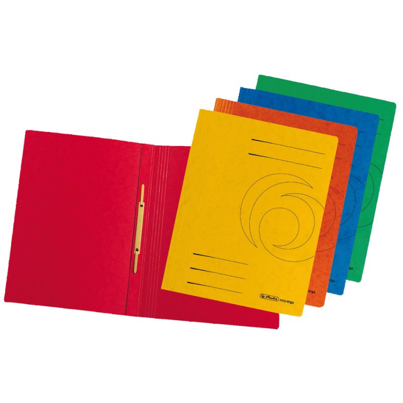 herlitz snelmap met klittenband A4, groen, 355 g/m²
