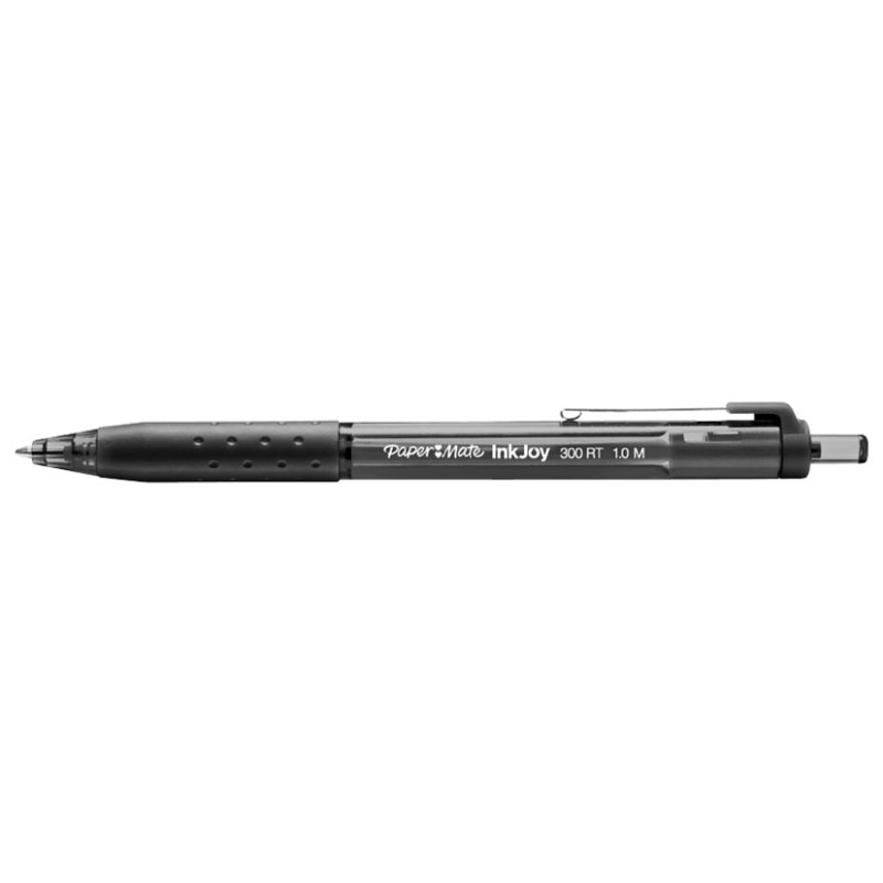 PAPER:MATE InkJoy 300 RT ballpoint pen, black, push button mechanism