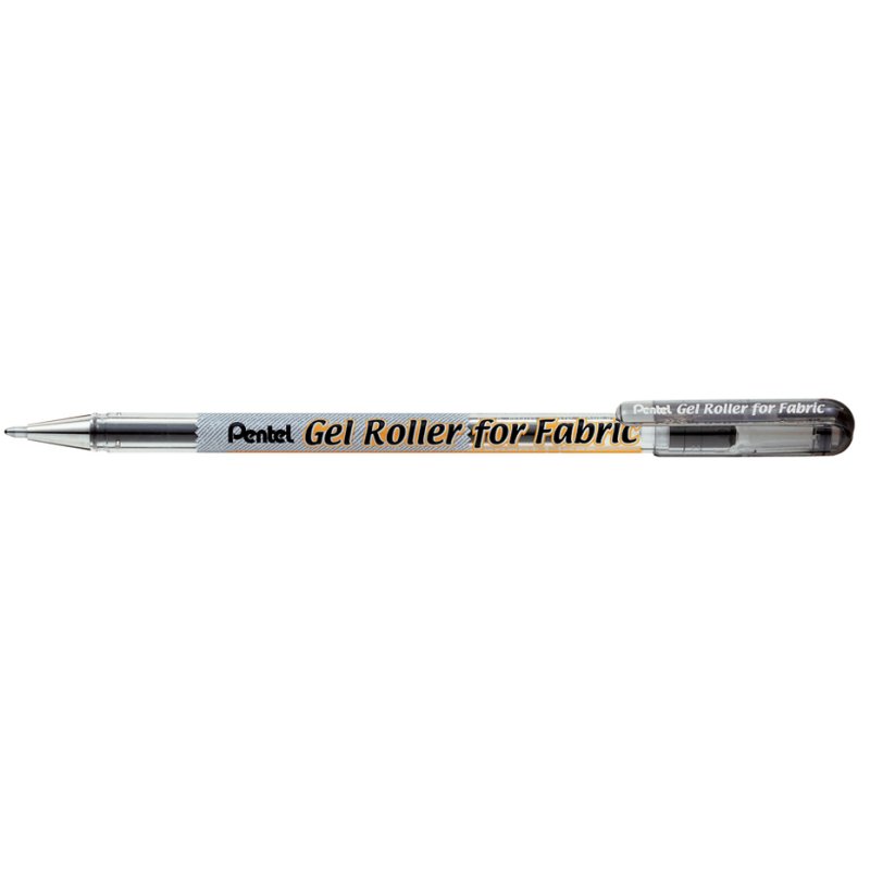 Pentel stylo textile BN15, noir, 0,5 mm, lavable