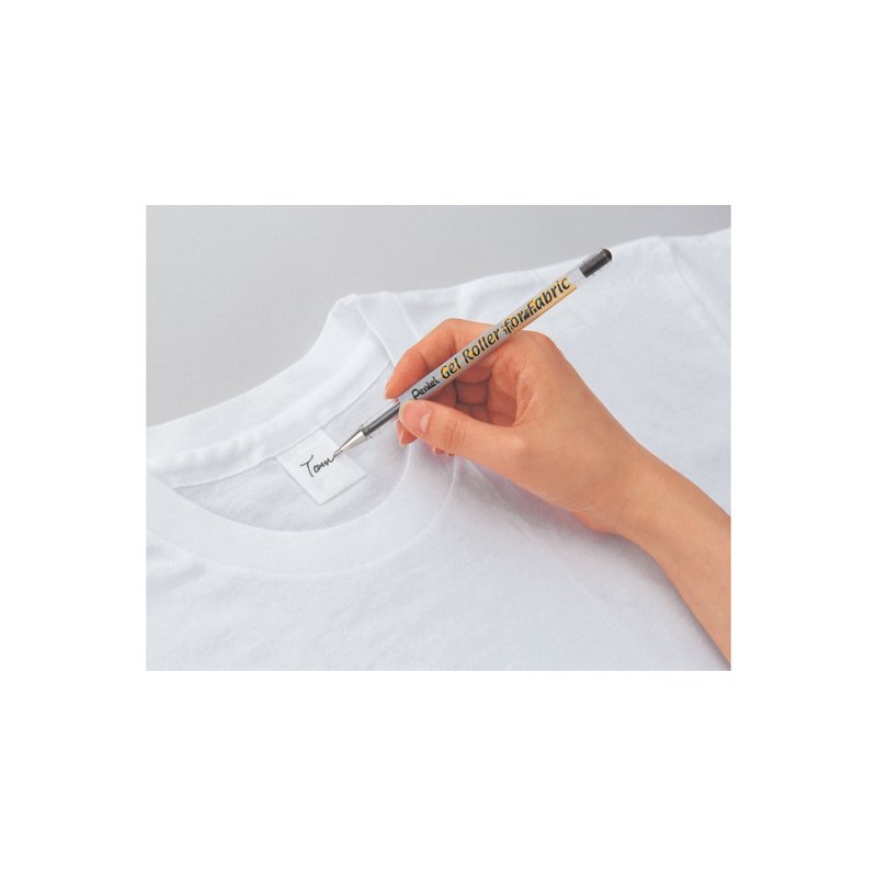 Pentel stylo textile BN15, noir, 0,5 mm, lavable