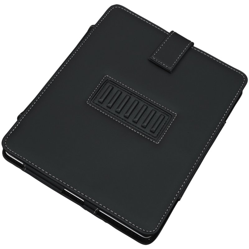 Alassio portfolio voor iPad 1/2, zwart, lederimitatie, standfunctie