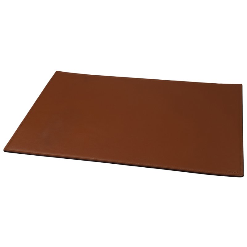 Alassio onderlegger echt leer, cognac, 650×450 mm