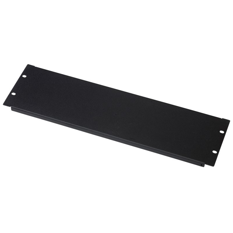 DIGITUS 19" blindpaneel, 2 HE, zwart RAL 9005, staalplaat