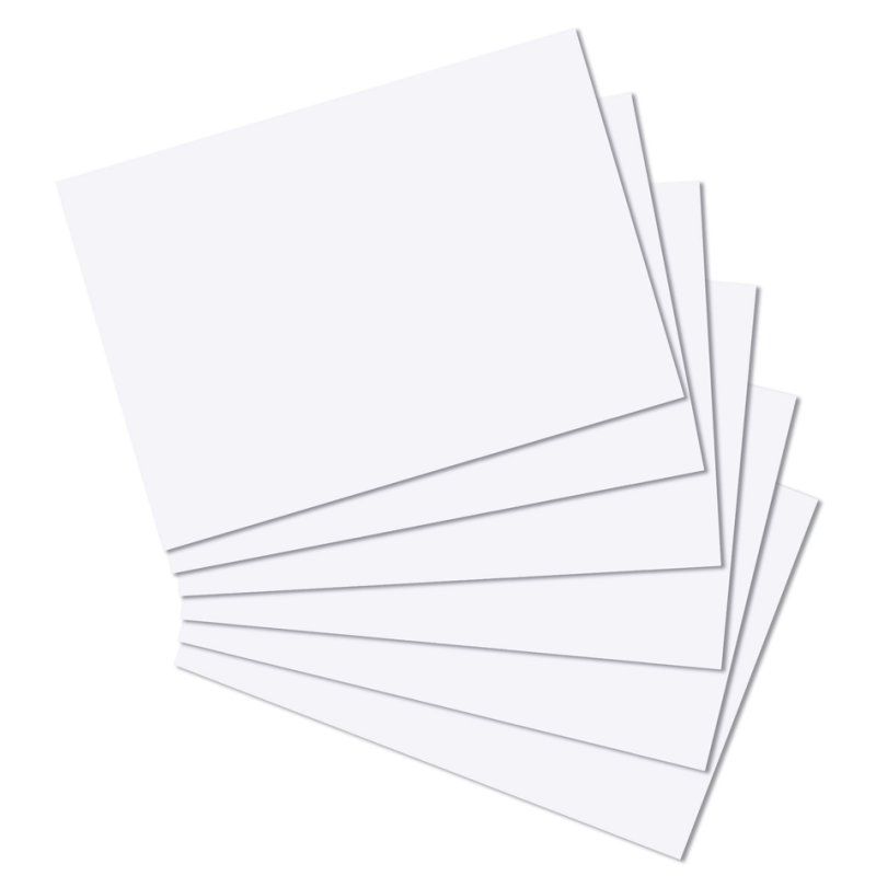 herlitz indexkaarten A4, gelinieerd, wit, 100 stuks