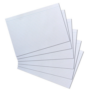 herlitz indexkaarten A4, gelinieerd, wit, 100 stuks