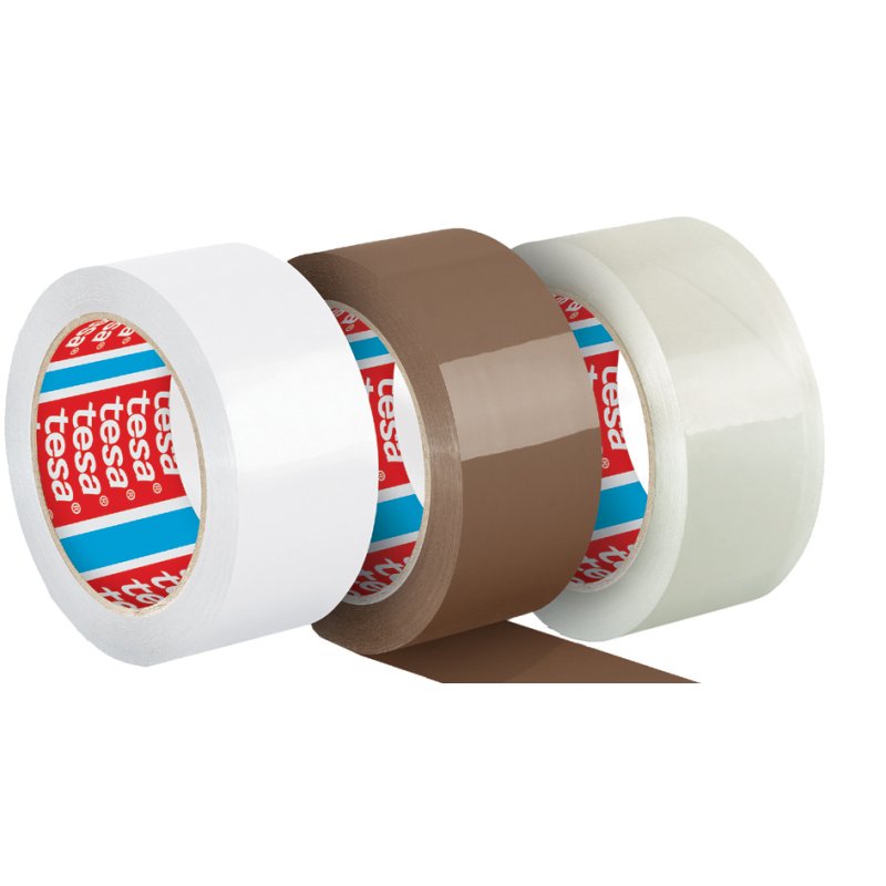 tesa tesapack ruban d'emballage PP, marron, 50 mm × 66 m, 6 pièces