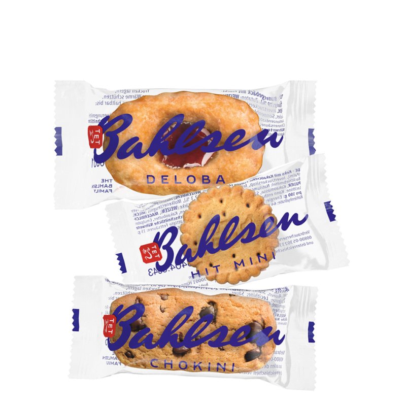 Bahlsen koekjes mix Zoet Drieluik, display, 150 stuks