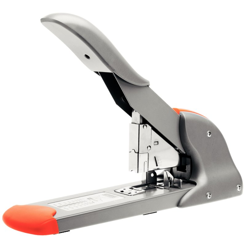 Rapid blocknietmachine Fashion HD210, zilver/oranje, 210 vel
