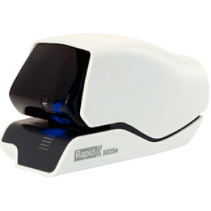 Rapid Supreme 5025e elektrische nietmachine, wit/grijs, 25 vel