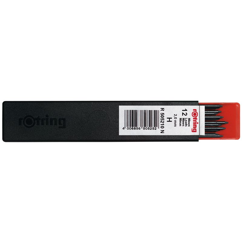 Rotring mine de porte-mine, 2,0 mm, HB, 12 pièces