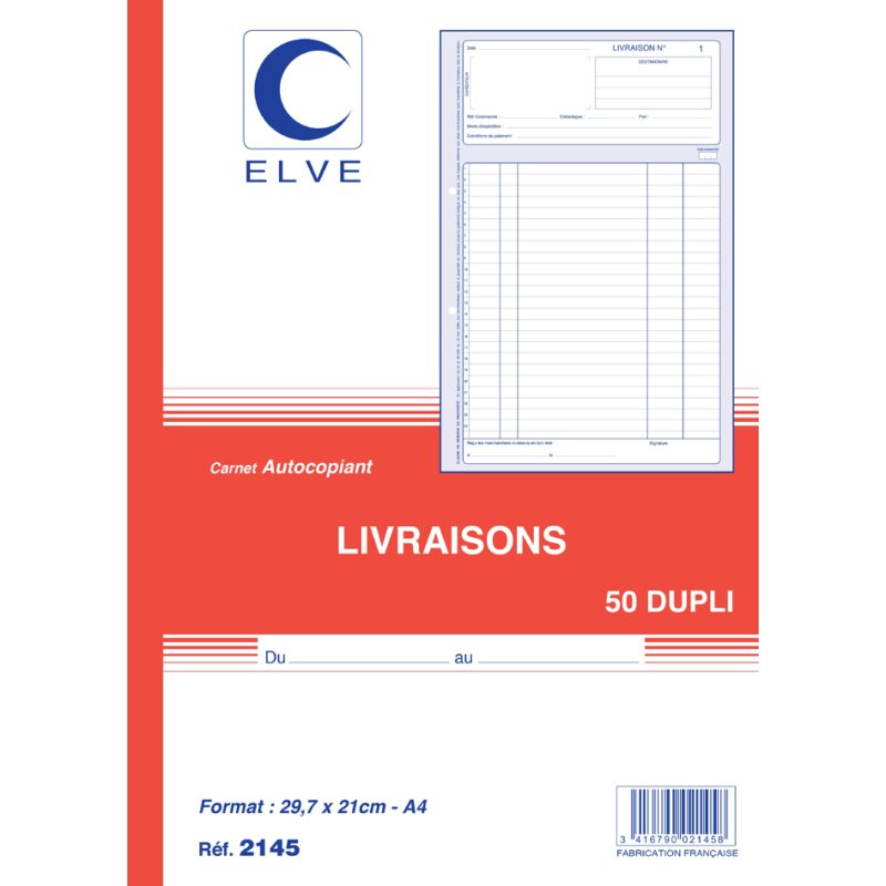 ELVE unité de distribution d'air Fournitures, A4, recto-verso, 50 feuilles
