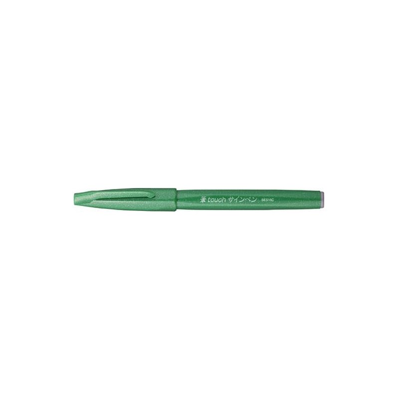 Pentel stylo calligraphie pointe pinceau flexible, rouge, 0,3-2,0 mm
