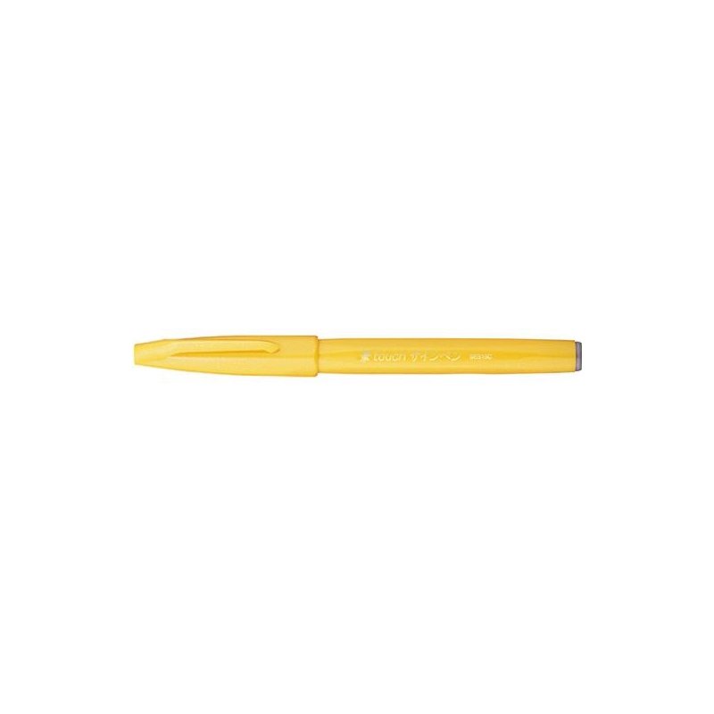 Pentel stylo calligraphie pointe pinceau flexible, rouge, 0,3-2,0 mm