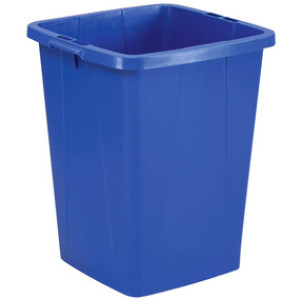DURABLE afvalbak DURABIN 90, vierkant, grijs, 90 liter