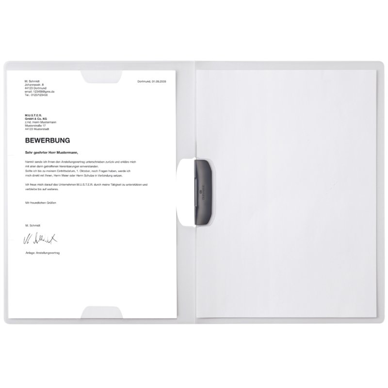 DURABLE job application folder DURASWING PLUS, A4, transparent, 1-30 sheets