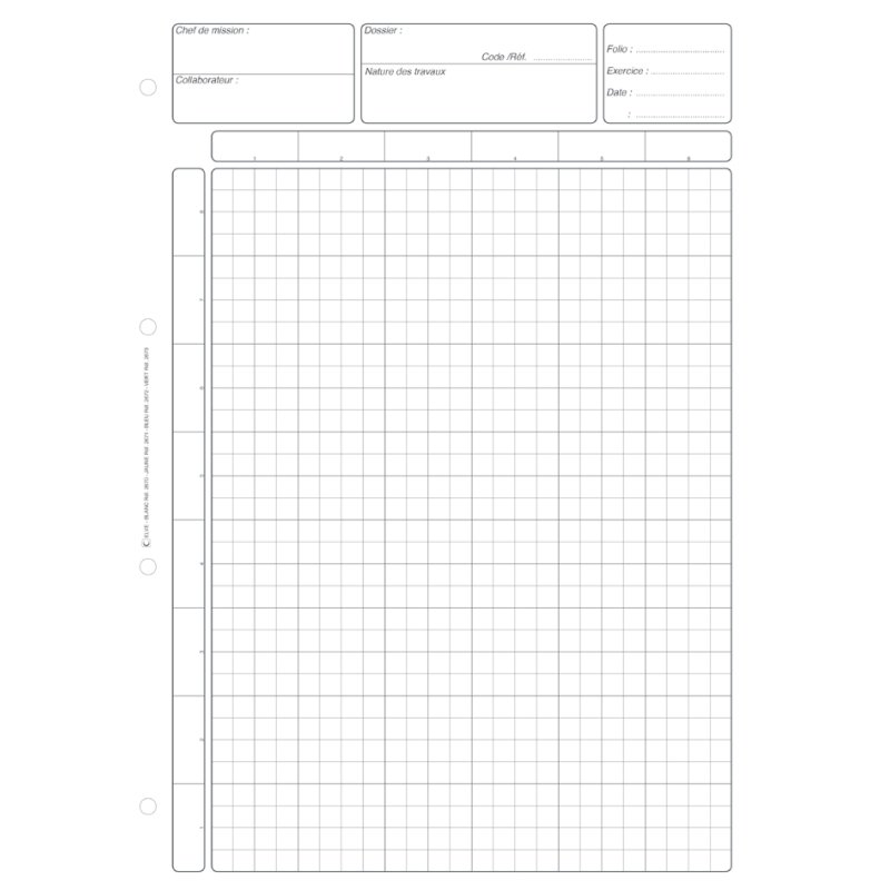 ELVE interne controle blok, blauw, 80 pagina's, A4