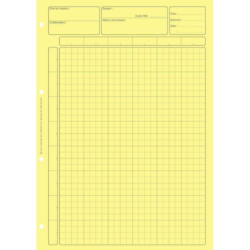 ELVE interne controle blok, blauw, 80 pagina's, A4