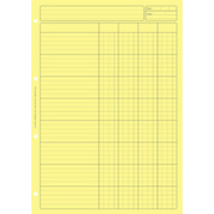 ELVE controleblok Contrôle interne, blauw, 80 pagina's, A4