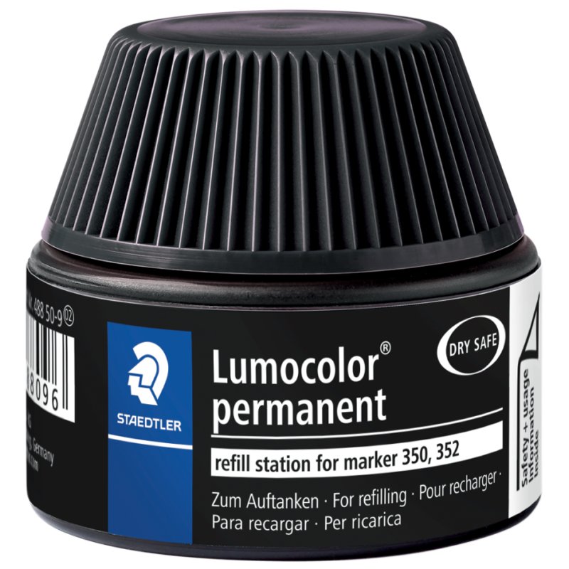 STAEDTLER Station de remplissage Lumocolor 488 50, noir, 30 ml