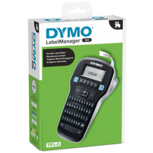 Dymo labelprinter LabelManager 160, 2 regels, LCD-scherm, D1-tape 6-12 mm