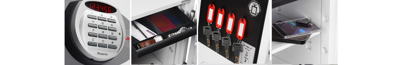 Phoenix brandkast TITAN FS1282E, elektronisch slot, 60 min brandbeveiliging, 25 liter