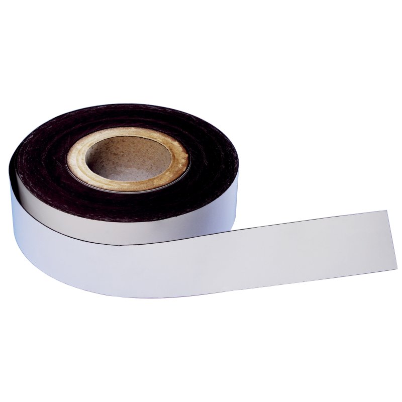 magnetoplan ruban magnétique, blanc, PVC, 40 mm × 30 m