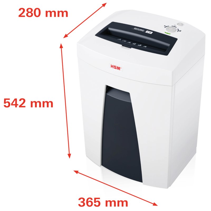 HSM SECURIO C18 papiervernietiger, microsnippers 1,9×15 mm, P-5