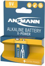 ANSMANN alkaline batterij 9V E-blok X-Power, 6LF22, 600 mAh
