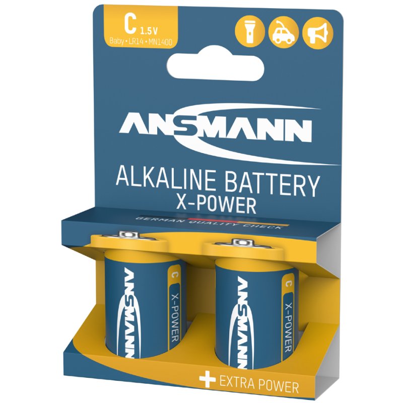 ANSMANN X-Power alkaline batteries, C/LR14, 1.5 V, 20 pieces