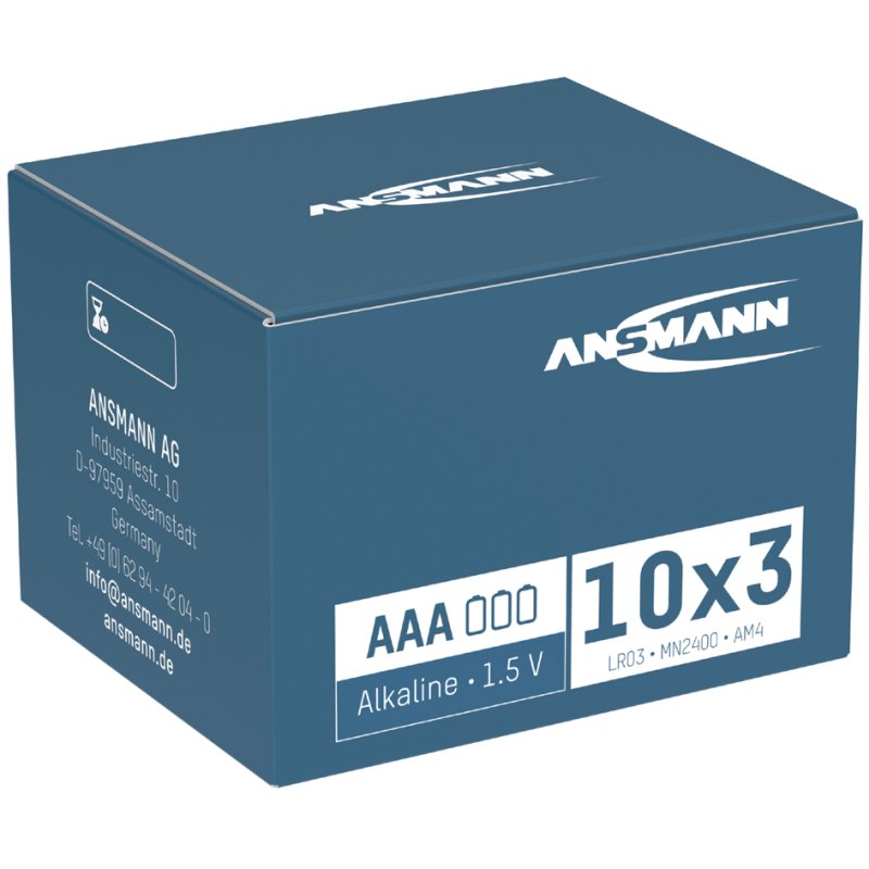 ANSMANN Piles alcalines X-Power, AAA, 1,5 V, 20 pièces