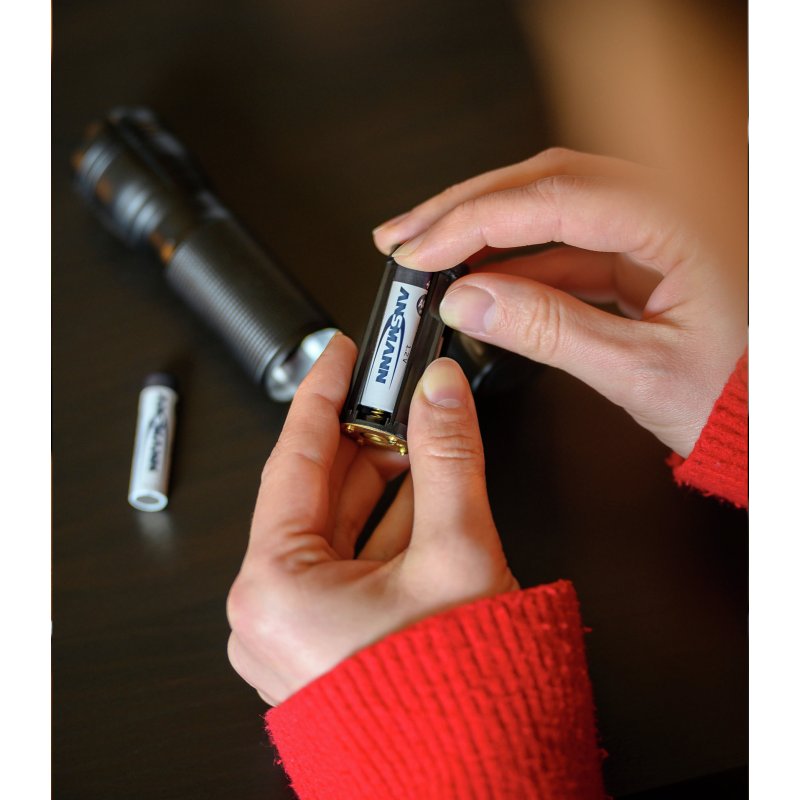 ANSMANN Piles rechargeables NiMH AAA, 800 mAh, 4 pièces