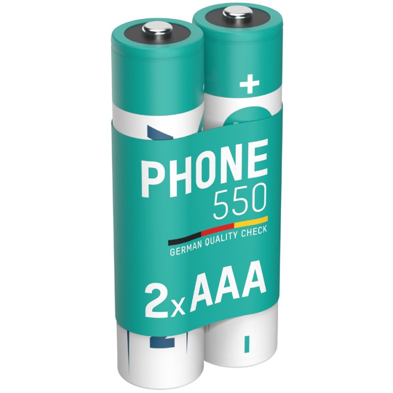 ANSMANN NiMH rechargeable AAA batteries, 800 mAh, DECT phones, 2 pieces