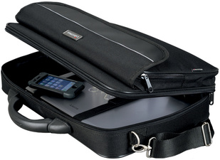 LiGHTPAK Elite laptoptas, 17 inch, zwart nylon, trolleyband