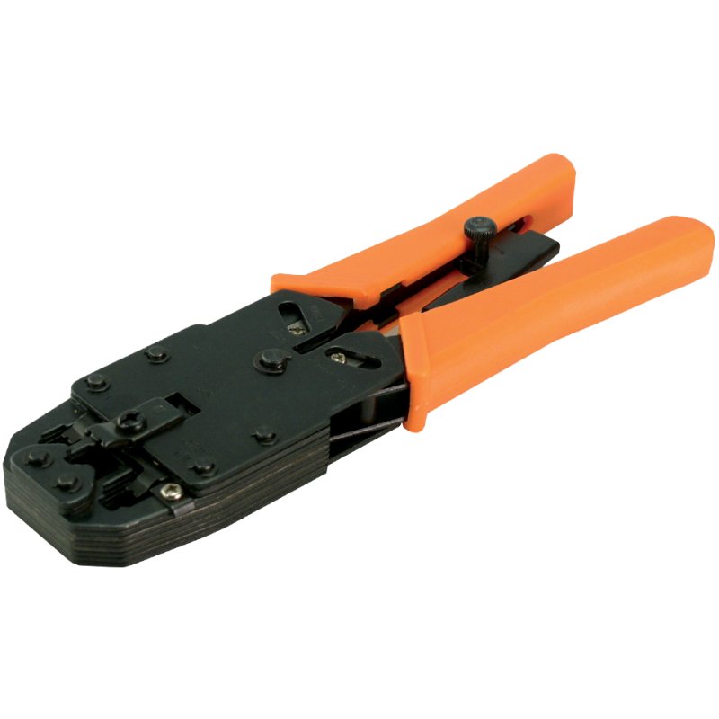 LogiLink Professional universele krimptang, metaal, zwart-oranje