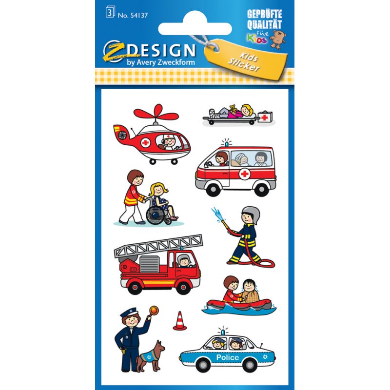 AVERY Zweckform Multifunctionele stickers sanitäter, papier, 76×120 mm, 30 st