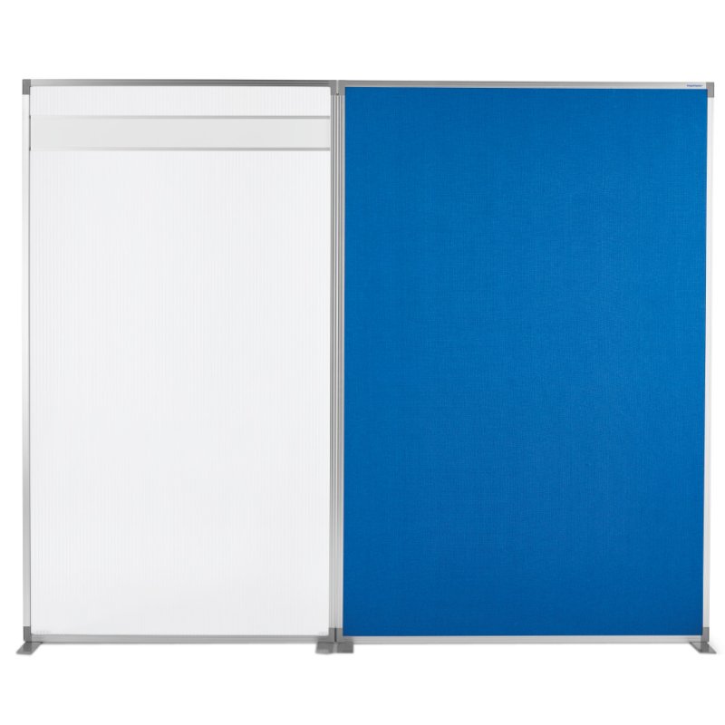 magnetoplan kamerscheidingswand Acryl, halftransparant, 1000×500×1800 mm