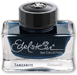 Pelikan vulpeninkt Edelstein Tanzanite, blauw-zwart, 50 ml, glazen fles