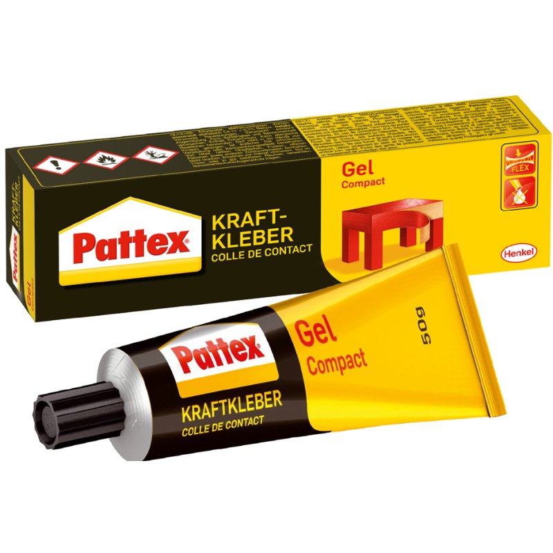Pattex krachtlijm Gel Compact, oplosmiddelhoudend, gel, 50 g