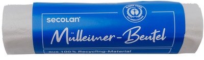 Secolan vuilniszakken naturel wit, 20 liter, 480×520 mm, 25 stuks