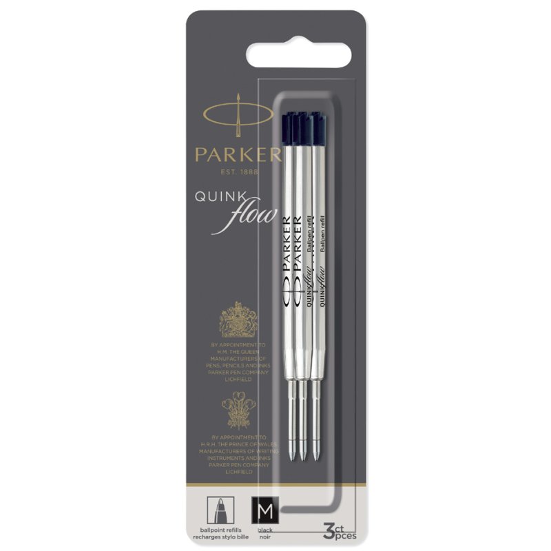 PARKER recharge de stylo QUINKflow, M, bleu