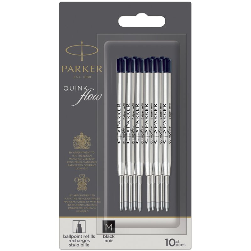 PARKER recharge de stylo QUINKflow, M, bleu