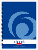 herlitz schrift A5 gelijnd, spiraal, 4-gaats geperforeerd, 80 vel