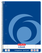 herlitz schrift x.book, A4, geruit, 80 vel