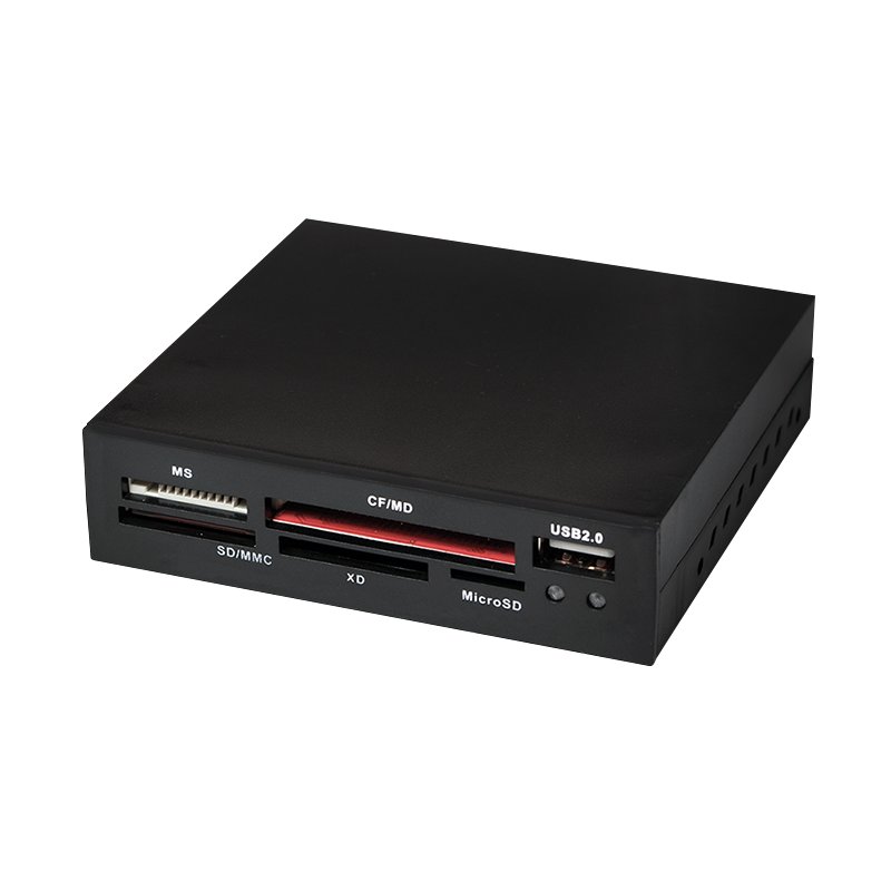 LogiLink Lecteur de cartes USB 2.0 54-en-1, baie 3,5 pouces, 480 Mbit/s