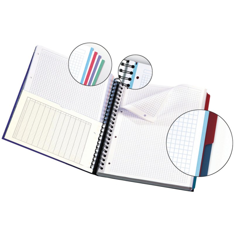 Oxford Office bloc-notes A4+, lignes françaises, 120 feuilles