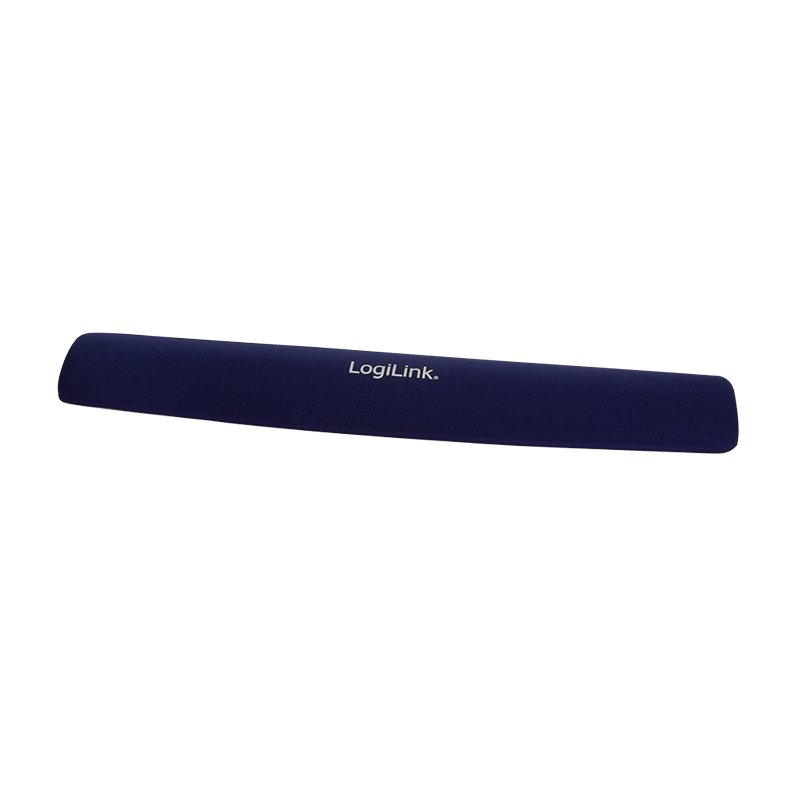 LogiLink repose-poignet pour clavier avec gel, bleu, 400×60×15 mm
