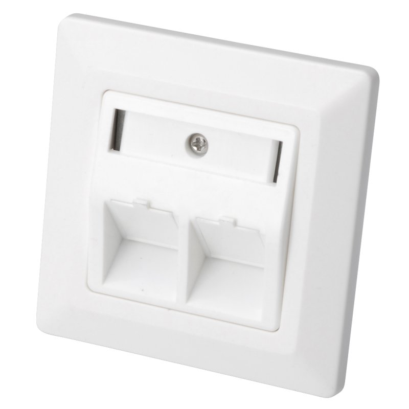 DIGITUS porte-modules pédagogiques, 3 compartiments, blanc pur, 80×80 mm