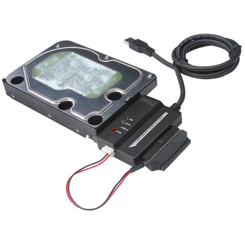 DIGITUS USB 3.0 naar SATA en IDE harde schijf adapterkabel, 2,5/3,5 inch, 5 Gbit/s