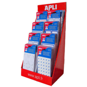 APLI assortiment boeketiketten, displayverpakking, 160 kleinverpakkingen